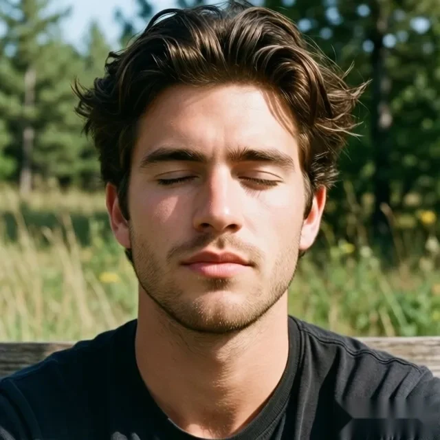 Before fixing closed eyes in a portrait photo